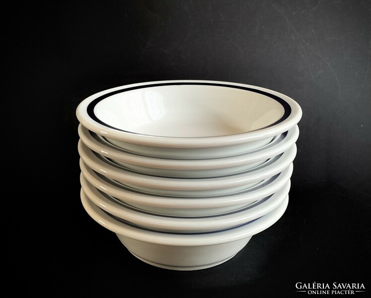 Alföldi 6 pcs blue striped compote bowl sour canteen plate