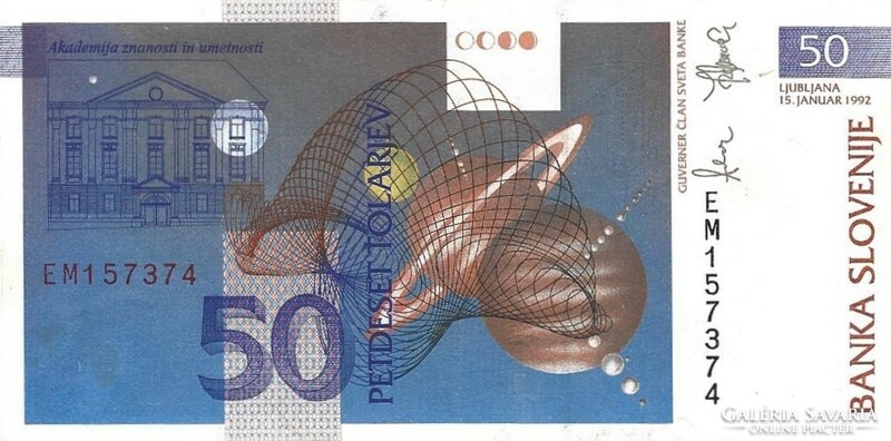 50 tolar tolarjev 1992 Szlovénia 3.