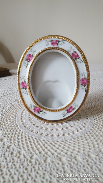 Beautiful pink porcelain, table picture frame