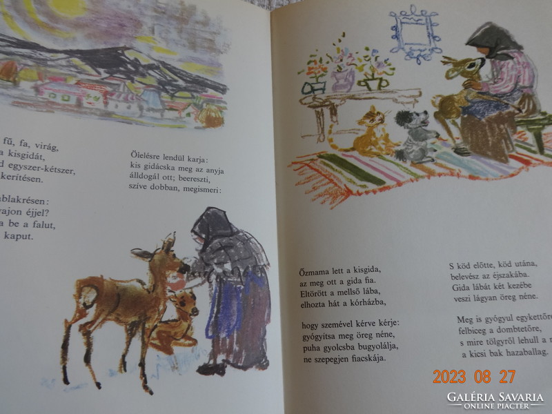 Fazekas Anna: Öreg néne őzikéje  - régi mesekönyv Róna Emy rajzaival (1976)