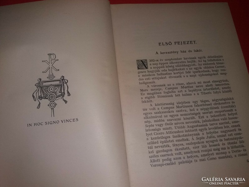 1897. Wiseman Miklós: Fabiola - AVAGY A KATAKOMBÁK EGYHÁZA könyv a képek szerint SZENT ISTVÁN