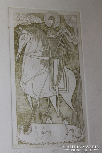 János Kass etching i, print 595