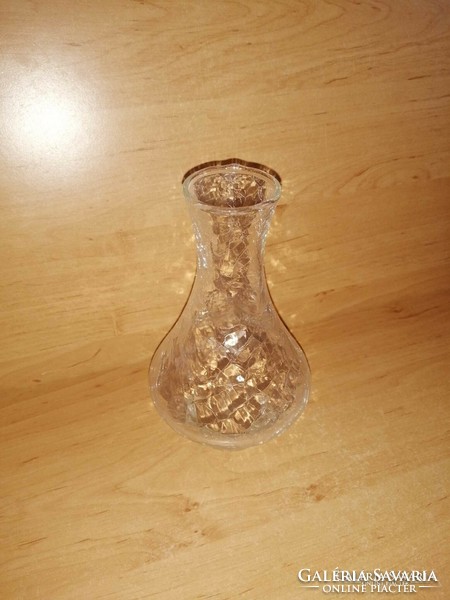 Cracked glass vase 18.5 cm (7/d)