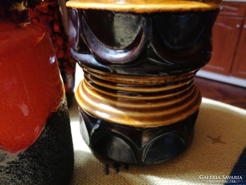 German, marked ceramic vases, beautiful, unique pieces!