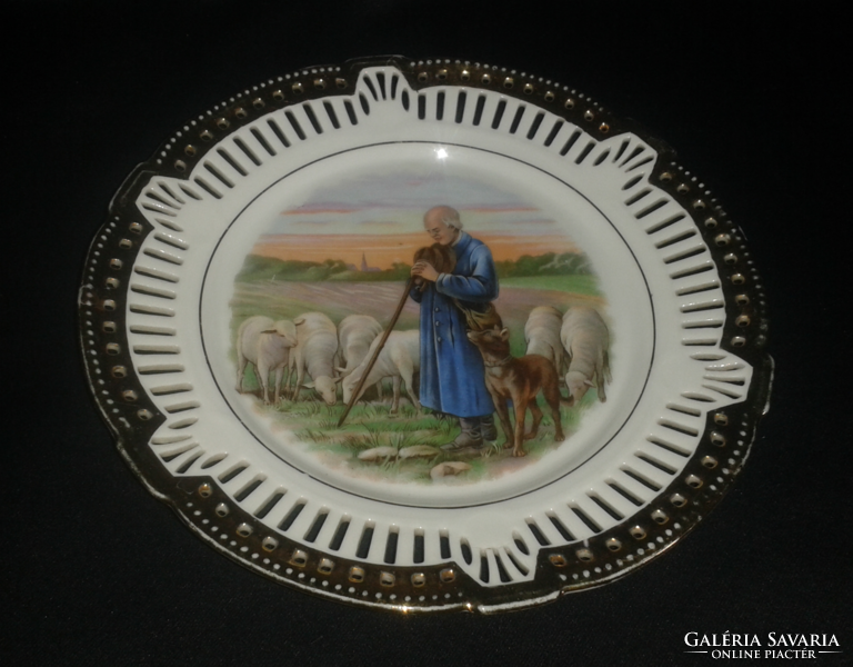 Schwarzenhammer Germany bavaria áttört szélű porcelán tányér