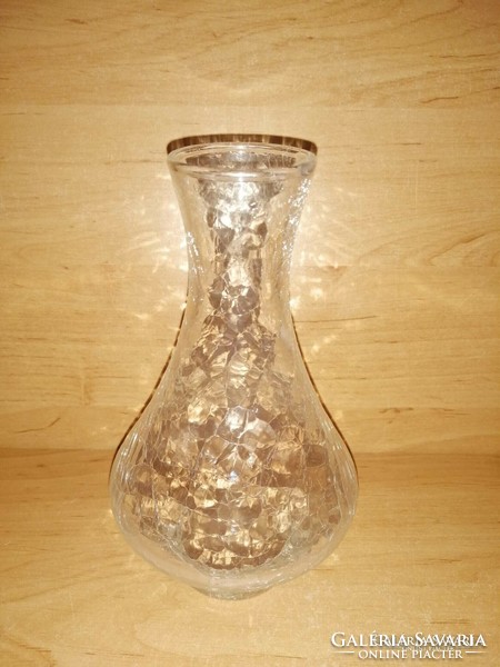 Repesztett üveg váza 18,5 cm (7/d)
