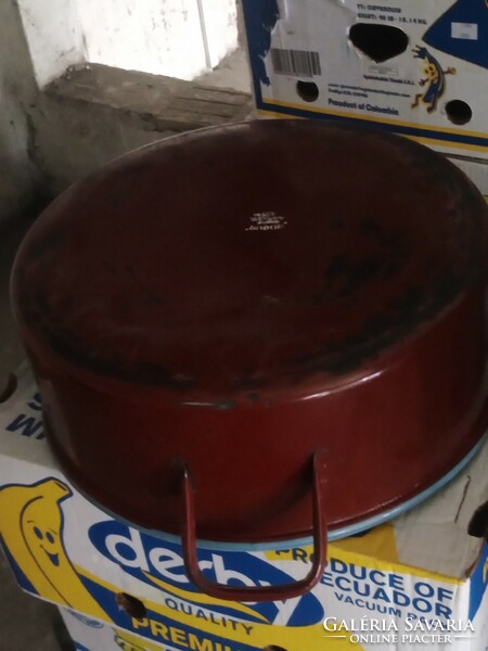 Retro robust enamel pot pot with legs 25 l 20000ft Óbuda