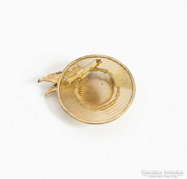 Hat brooch - art deco revival style retro lapel pin, badge