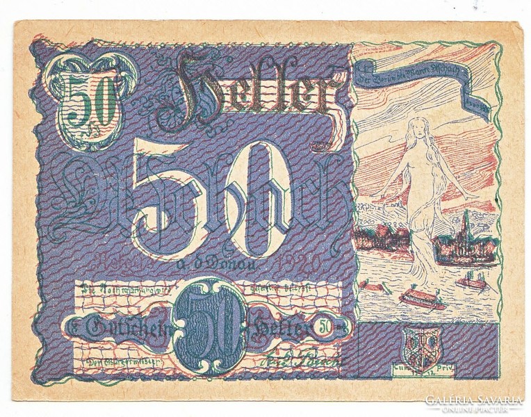 Osztrák szükségpénz  50 heller 1920