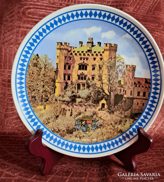 Castle porcelain decorative plate, wall plate 1 (l4621)