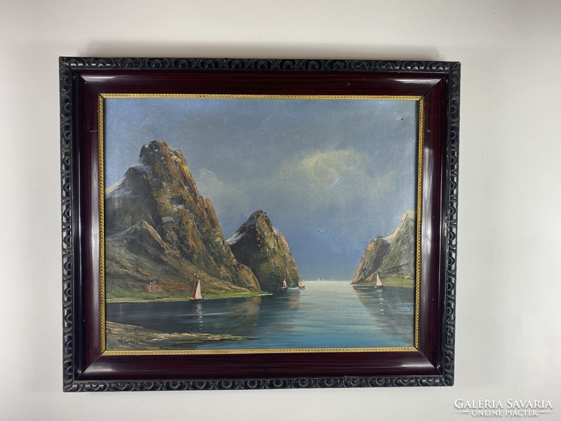 László fjord painting by Mére