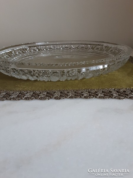 Crystal round cake plate