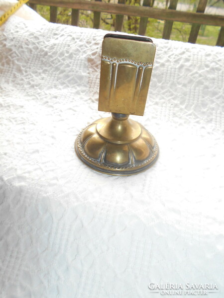Antique table match holder made of metal