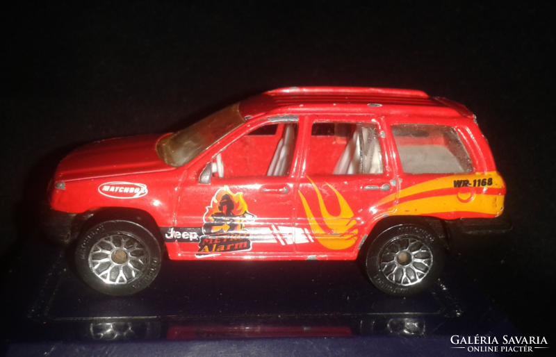 1999 Matchbox Red Jeep Grand Cherokee, 1:58 scale, Made in China
