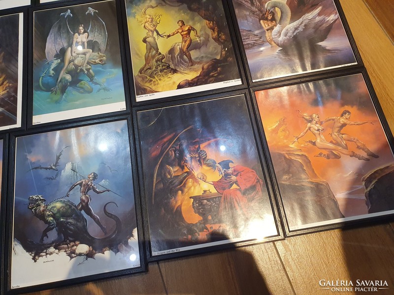 Framed boris vallejo pictures together at a friendly price :)