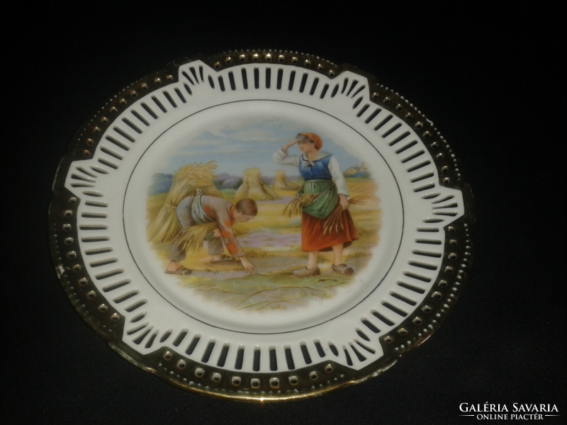 Schwarzenhammer Germany Bavarian porcelain plate with openwork edge