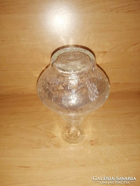 Cracked glass vase 18.5 cm (7/d)