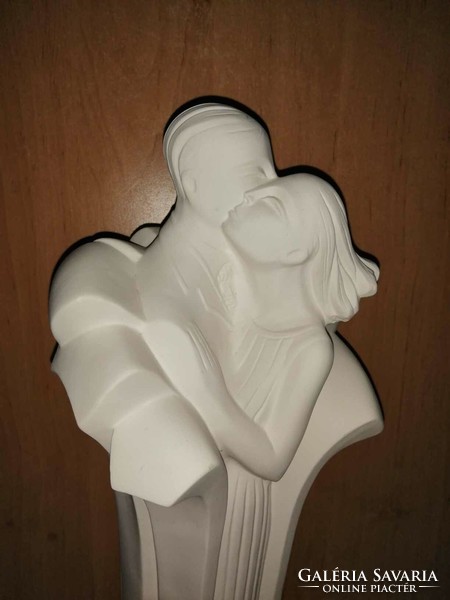 Világhy majolika szerelmespár figura - 37 cm