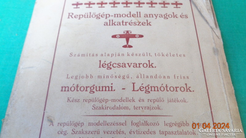 Repülőgép modellek  készítése 1933