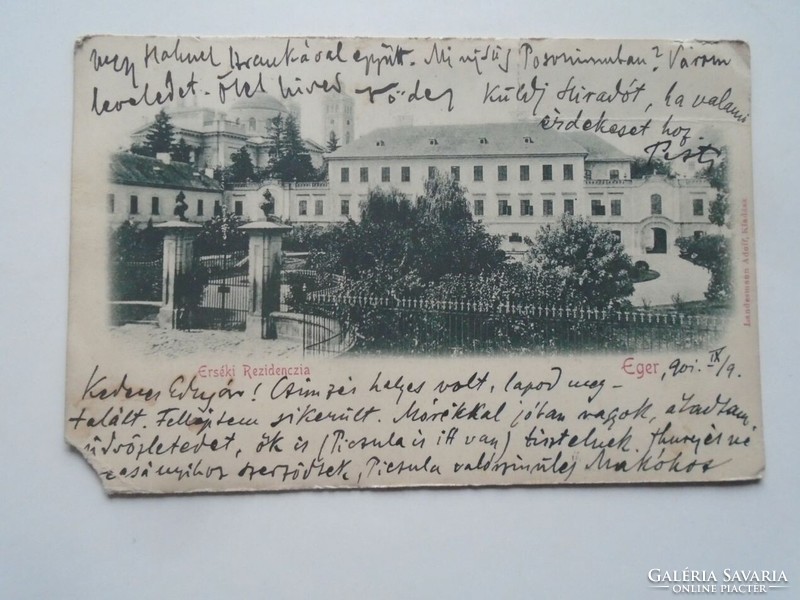 D201889 mouse - Archbishop's residence - old postcard - 1901 - damaged