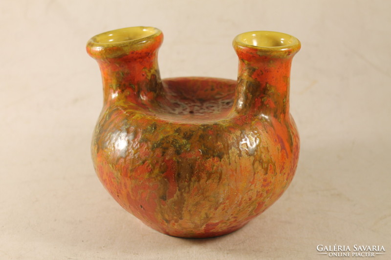 Retro glazed ceramic vase 594
