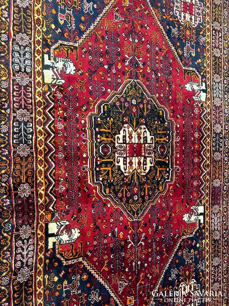 Iráni Quasquai kézi gyapjúszőnyeg 260cmx160cm