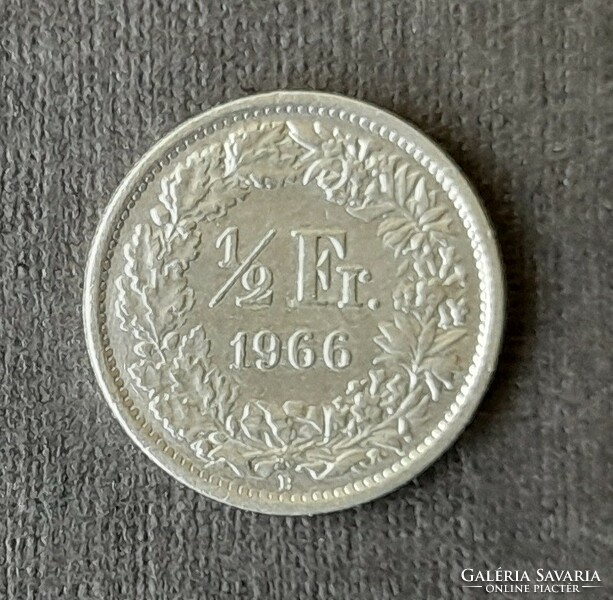 Svájc - 1/2 frank 1966 B