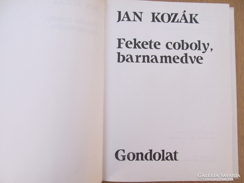 Jan Kozák - Fekete coboly, barnamedve (újszerű, tajga)