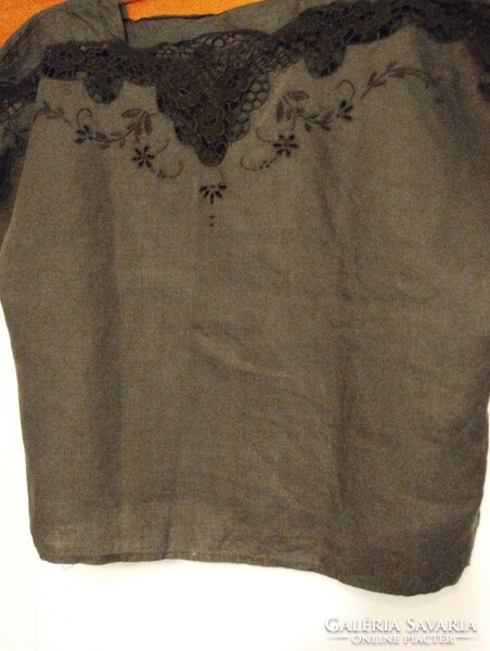 Black blouse with lace from Burano (island near Venice).