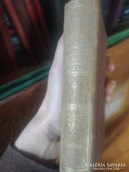 Wieland's Werke 1-3. antik német nyelvű kötet 3500 Ft