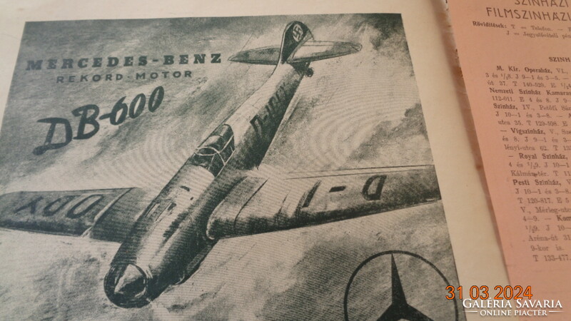 Magyar Szárnyak , aviatikai folyóirat  , 1939