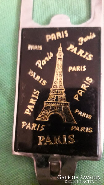 Retro 1970 - s évek PÁRIZS Eifel -torony francia fém palackbontó sörnyitó 9 cm a képek szerint