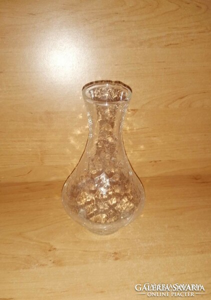 Cracked glass vase 18.5 cm (7/d)