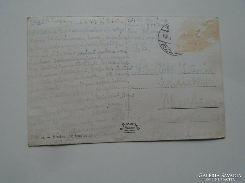 D201875   Velem   - régi képeslap  -  1940's