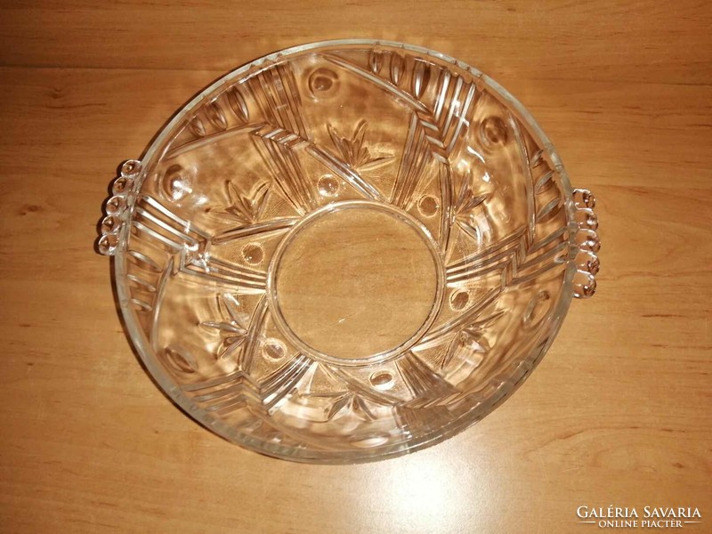 Üveg asztalközép kínáló tál - 21 cm (6p)