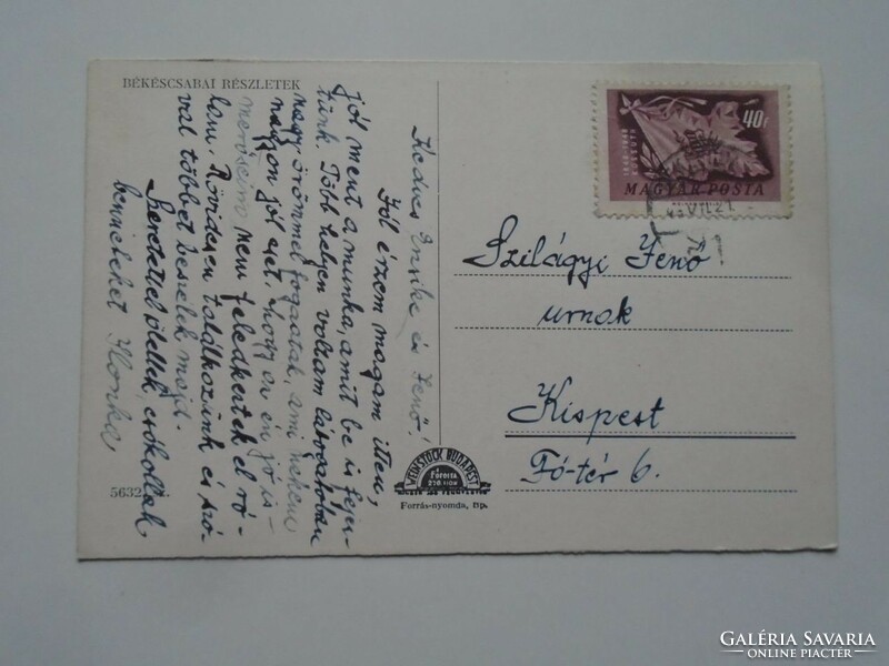 D201888 Békéscsaba - old postcard - 1940's