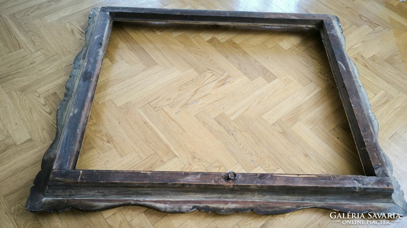 Antique Biedermeier mirror painting frame picture frame