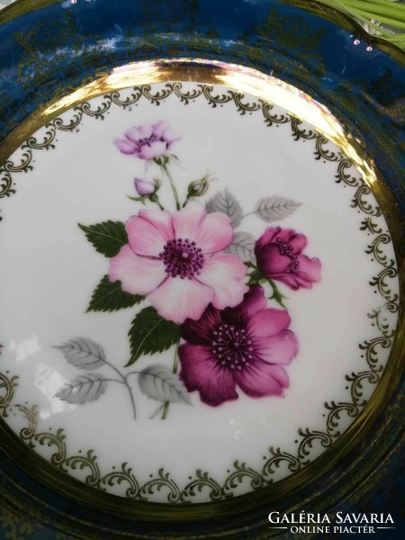 Hand painted classic royal calrsbad serving bowl