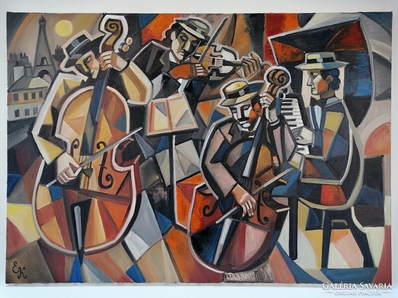 Elena Khmeleva quartet de musique de chambre 92x65 cm