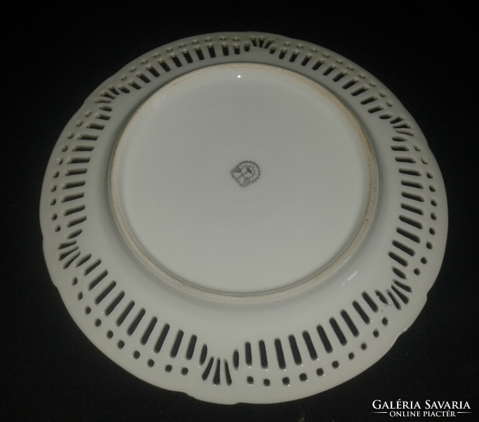 Schwarzenhammer Germany bavaria áttört szélű porcelán tányér