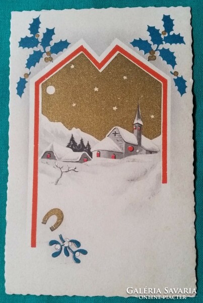Antique Christmas postcard