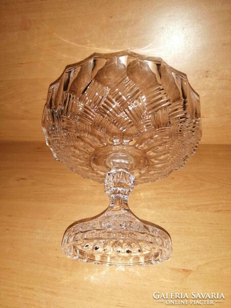 Retro footed glass bowl cake or fruit centerpiece (b)