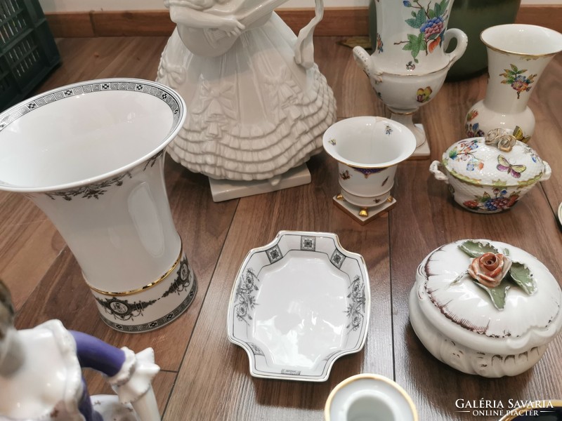 Herend, Zsolnay, Hollóházi, Royal Dux porcelains