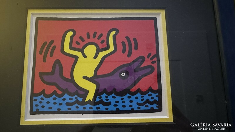 Keith Haring Offset Print  postcard