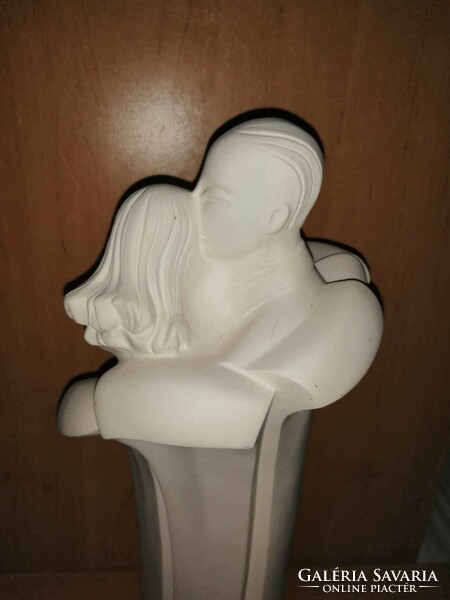 Világhy majolika szerelmespár figura - 37 cm