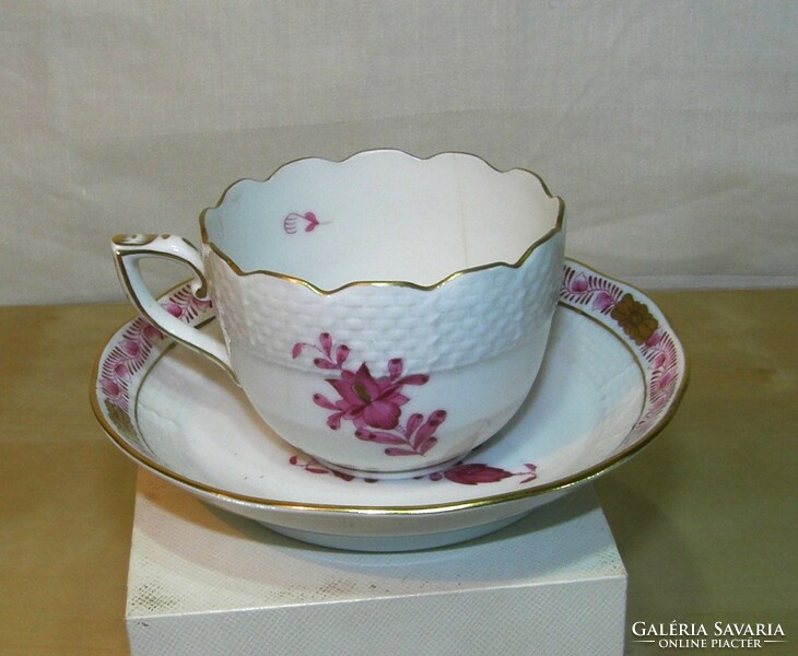 Herend Appony patterned coffee cup with bottom