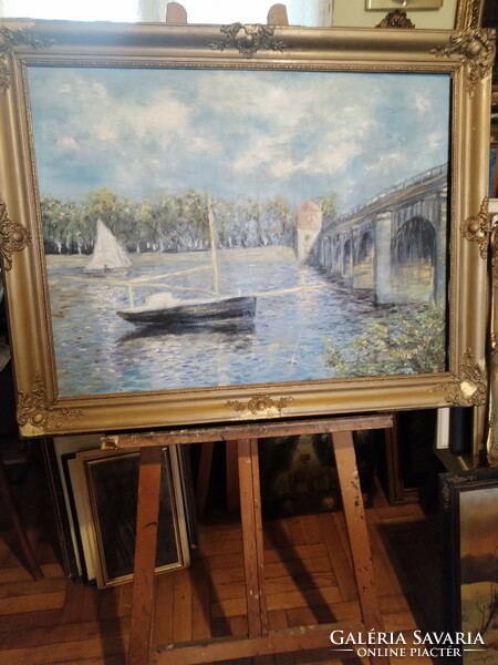 Olajfestmény- Claude Monet -után szabadon