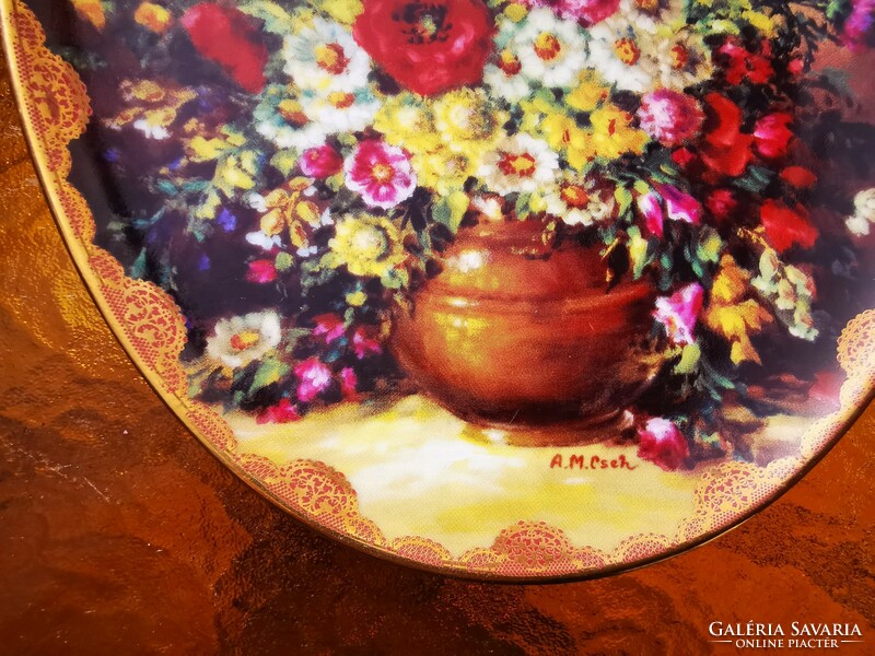 Floral wall plate, bradex limited edition,