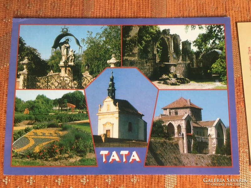 Tata - képeslapok és Tata múzeumai prospektus