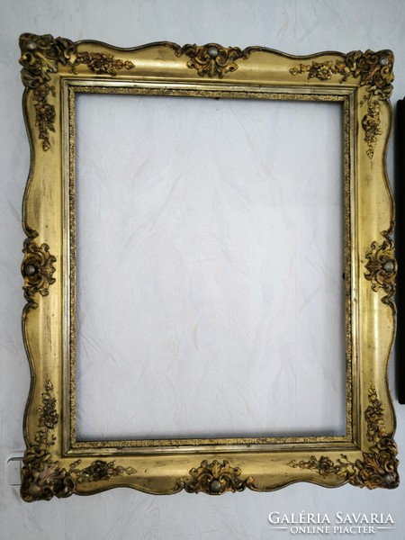 Antique Biedermeier mirror painting frame picture frame